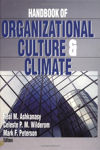 Imagen de archivo de Handbook of Organizational Culture and Climate a la venta por Irish Booksellers