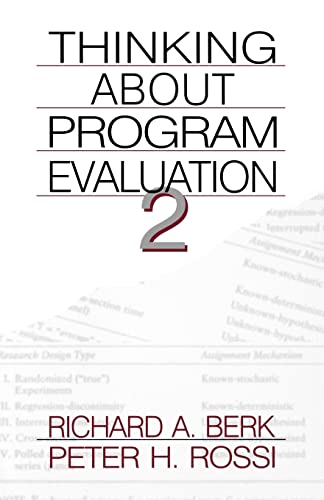 Imagen de archivo de Thinking about Program Evaluation 2 a la venta por Wonder Book