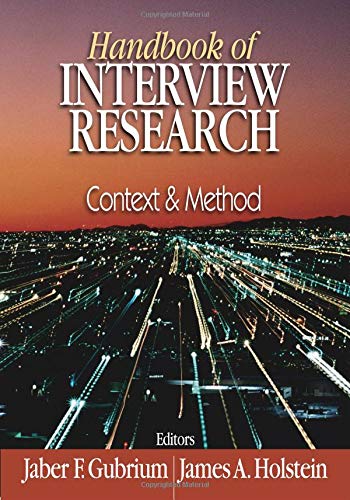 9780761919513: Handbook of Interview Research: Context & Method: Context and Method