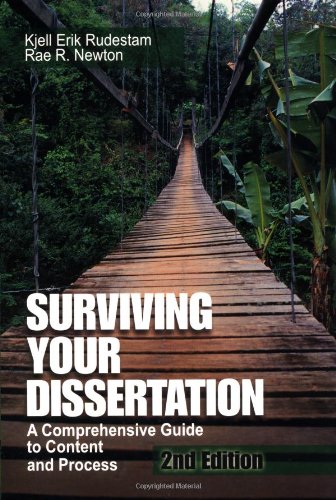 Imagen de archivo de Surviving Your Dissertation : A Comprehensive Guide to Content and Process a la venta por Better World Books