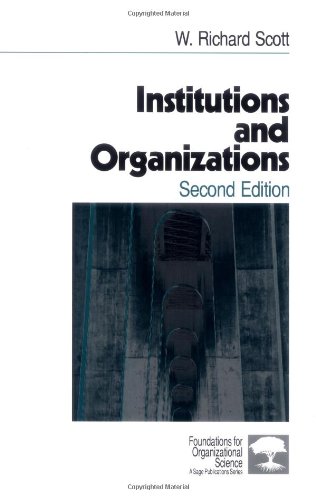 Beispielbild fr Institutions and Organizations zum Verkauf von Anybook.com