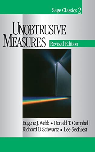 9780761920113: Unobtrusive Measures (Sage Classics Series, 2)