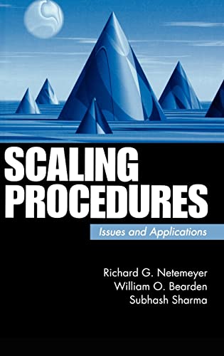 Scaling Procedures: Issues and Applications (9780761920267) by Netemeyer, Richard G.; Bearden, William O.; Sharma, Subhash