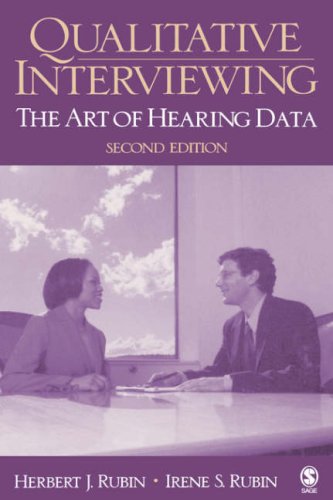 Beispielbild fr Qualitative Interviewing: The Art of Hearing Data zum Verkauf von HPB-Red