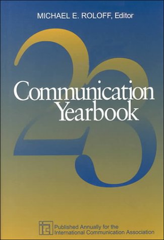 Stock image for Communication Yearbook for sale by Better World Books