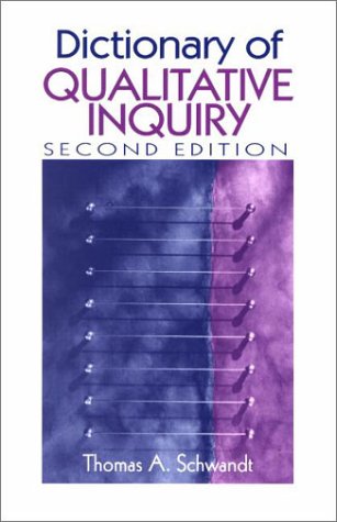 Stock image for Dictionary of Qualitative Inquiry for sale by Better World Books