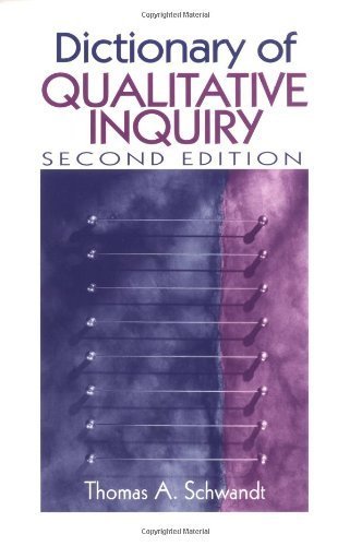 Stock image for Dictionary of Qualitative Inquiry for sale by Better World Books