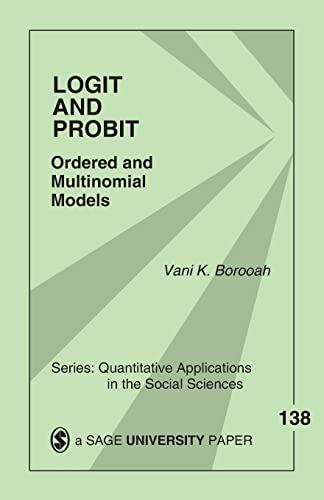 Stock image for Logit and Probit: Ordered and Multinomial Models (Quantitative Applications in the Social Sciences) for sale by Chiron Media