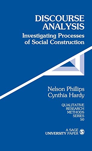 Stock image for Discourse Analysis: Investigating Processes of Social Construction for sale by ThriftBooks-Dallas