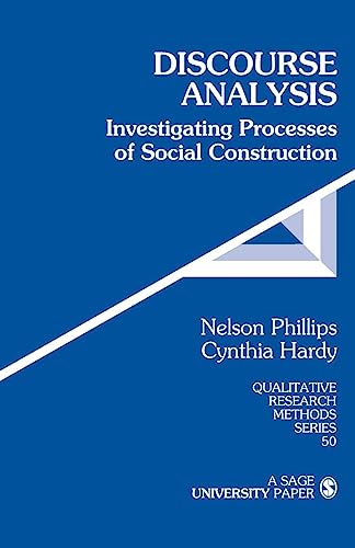 9780761923626: Discourse Analysis: Investigating Processes of Social Construction: 50 (Qualitative Research Methods)
