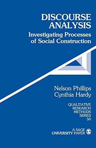 Stock image for Discourse Analysis : Investigating Processes of Social Construction for sale by Better World Books
