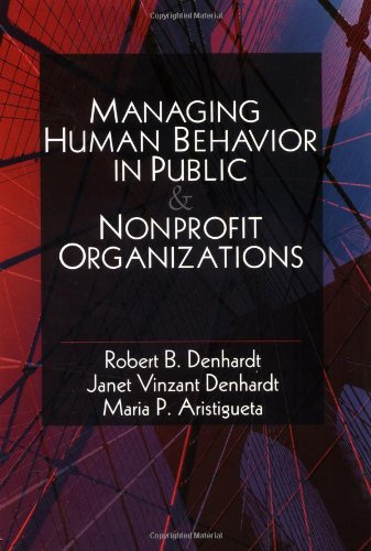 Stock image for Managing Human Behavior in Public and Nonprofit Organizations for sale by Better World Books