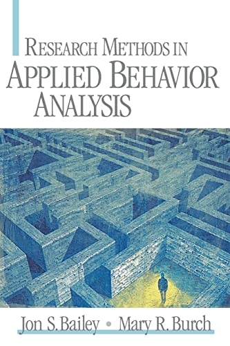 Beispielbild fr Research Methods in Applied Behavior Analysis zum Verkauf von BooksRun