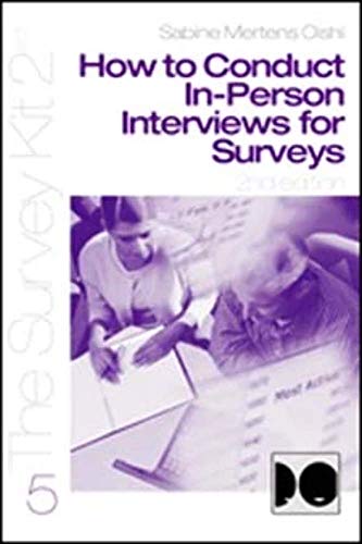 Stock image for How to Conduct In-Person Interviews for Surveys for sale by ThriftBooks-Atlanta