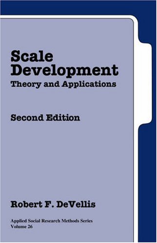 Scale Development: Theory and Applications (Applied Social Research Methods) (9780761926047) by DeVellis, Dr. Robert F.