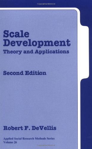 Scale Development: Theory and Applications Second Edition (Applied Social Research Methods) (9780761926054) by DeVellis, Dr. Robert F.