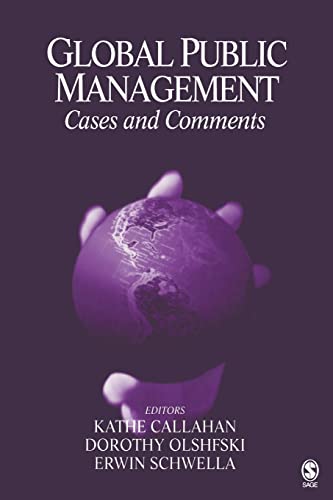 Imagen de archivo de Global Public Management : Cases and Comments a la venta por Better World Books