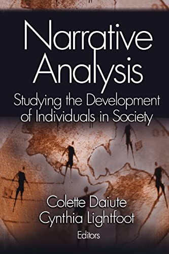 Imagen de archivo de Narrative Analysis: Studying the Development of Individuals in Society a la venta por BooksRun