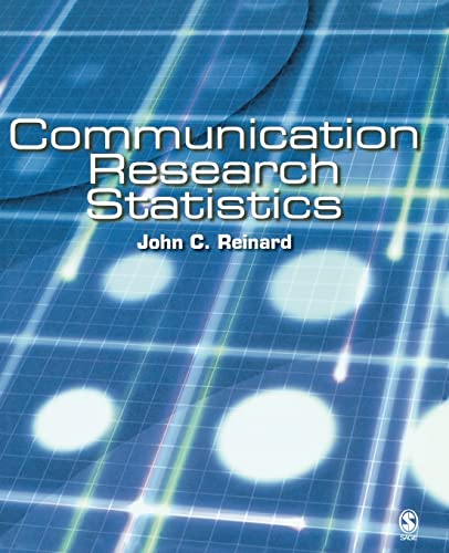 Stock image for Communication Research Statistics for sale by Better World Books