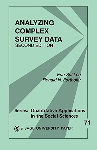 Beispielbild fr Analyzing Complex Survey Data zum Verkauf von Better World Books