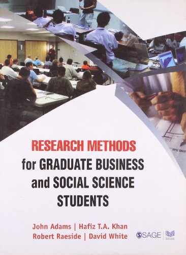 Imagen de archivo de Research Methods for Graduate Business and Social Science Students a la venta por SecondSale