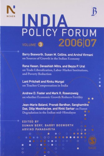 Beispielbild fr India Policy Forum, 2006-07, Volume 3 zum Verkauf von Books Puddle