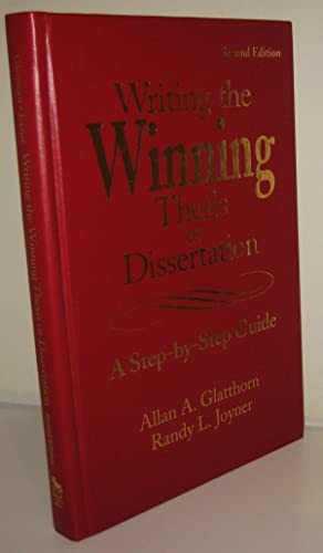 Beispielbild fr Writing the Winning Thesis or Dissertation: A Step-by-Step Guide zum Verkauf von ThriftBooks-Atlanta
