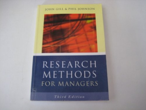 Stock image for Research Methods for Managers for sale by Better World Books