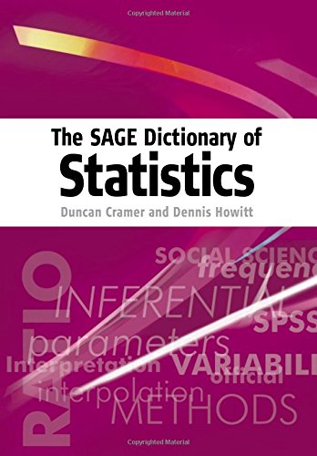 Imagen de archivo de THE SAGE DICTIONARY OF STATISTIC a la venta por BennettBooksLtd