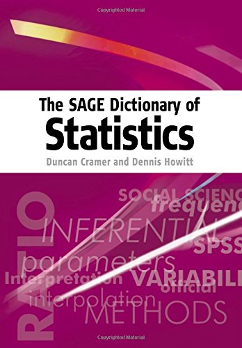 Stock image for THE SAGE DICTIONARY OF STATISTIC for sale by BennettBooksLtd
