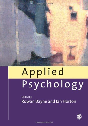 Beispielbild fr Applied Psychology Current Issues And New Directions zum Verkauf von Cambridge Rare Books
