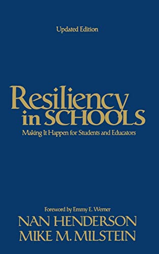 Imagen de archivo de Resiliency in Schools: Making It Happen for Students and Educators a la venta por Emily's Books