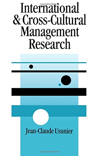 9780761952817: International and Cross-Cultural Management Research (SAGE series in Management Research)