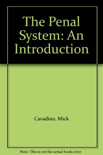 Stock image for The Penal System: An Introduction for sale by Bookmonger.Ltd