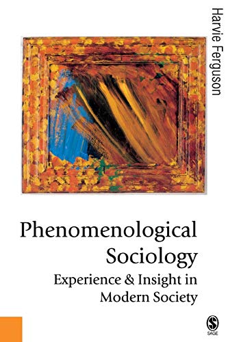 Beispielbild fr Phenomenological Sociology: Experience and Insight in Modern Society (Published in association with Theory, Culture & Society) zum Verkauf von WorldofBooks