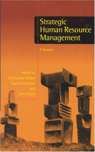 Beispielbild fr Strategic Human Resource Management: A Reader zum Verkauf von Ammareal