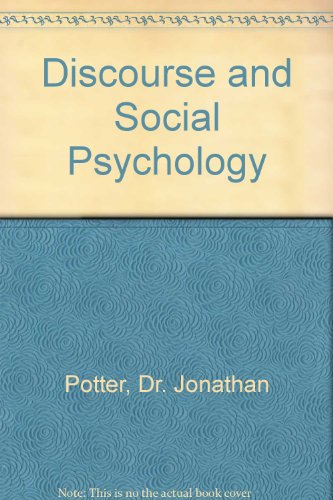 9780761960362: Discourse and Social Psychology