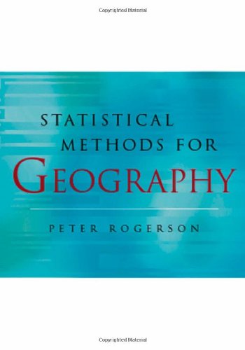 Beispielbild fr Statistical Methods for Geography zum Verkauf von Wonder Book