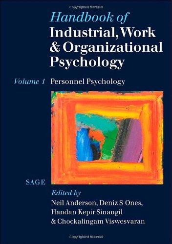 Beispielbild fr Handbook of Industrial, Work and Organizational Psychology Vol. 1 : Volume 1: Personnel Psychology zum Verkauf von Better World Books