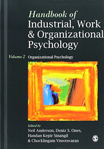 Beispielbild fr Handbook of Industrial, Work & Organizational Psychology: Volume 2: Organizational Psychology zum Verkauf von AwesomeBooks