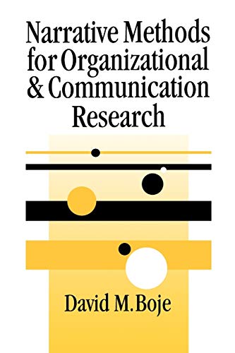 Imagen de archivo de Narrative Methods for Organizational and Communication Research (SAGE Series in Management Research) a la venta por HPB-Red