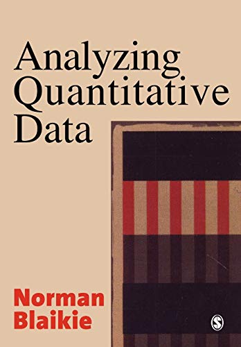 Beispielbild fr Analyzing Quantitative Data: From Description to Explanation zum Verkauf von SecondSale