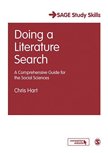 9780761968108: Doing a Literature Search: A Comprehensive Guide for the Social Sciences (SAGE Study Skills Series)