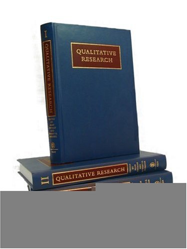 Stock image for The American Tradition in Qualitative Research (SAGE Benchmarks in Social Research Methods) for sale by medimops