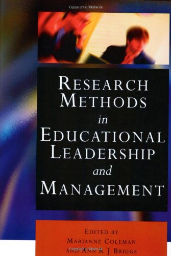 Imagen de archivo de Research Methods in Educational Leadership and Management a la venta por Better World Books: West