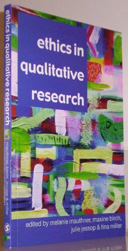 Stock image for Ethics in Qualitative Research for sale by Better World Books