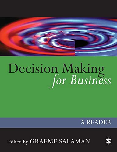 Imagen de archivo de Decision Making for Business: A Reader (Published in association with The Open University) a la venta por WorldofBooks