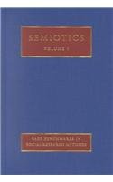 9780761974161: Semiotics (SAGE Benchmarks in Social Research Methods)