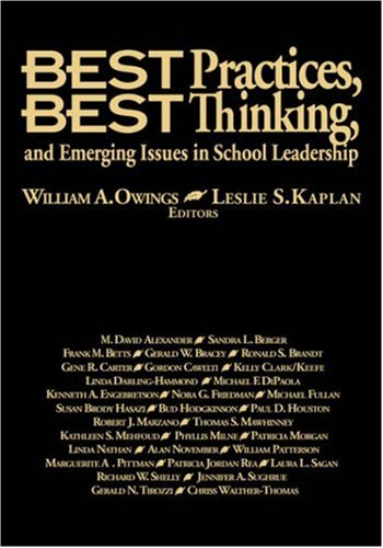 Stock image for Best Practices, Best Thinking, and Emerging Issues in School Leadership for sale by Unique Books For You