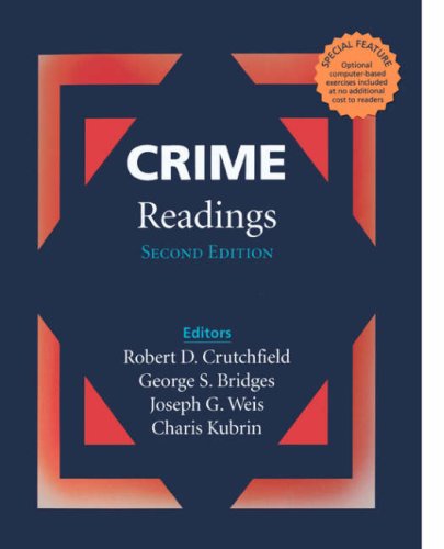 Stock image for Crime: Readings (Crime and Society Series) for sale by HPB-Red